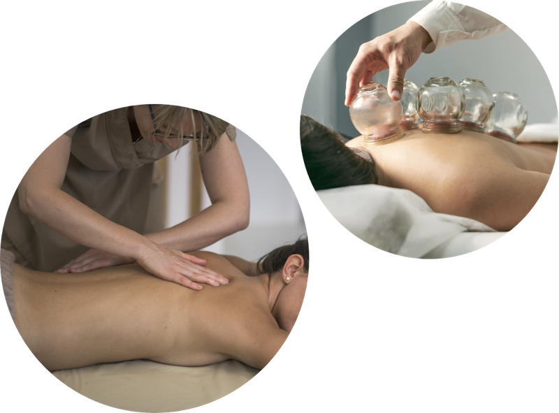 massaggio termale con cupping